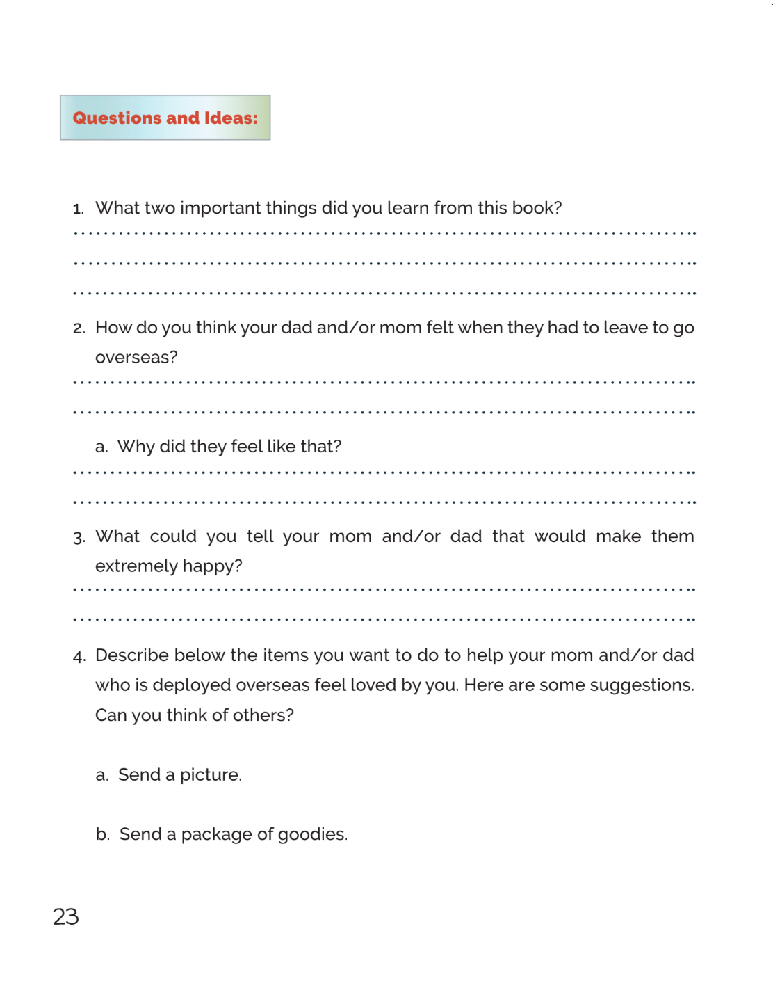 The Faraway Soldier (Ages 4 to 12)