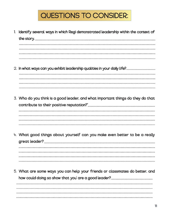 Book 7 - Leadership - Where Character, Adventure, Caring, and Grit Meet! (Ages 4-12)